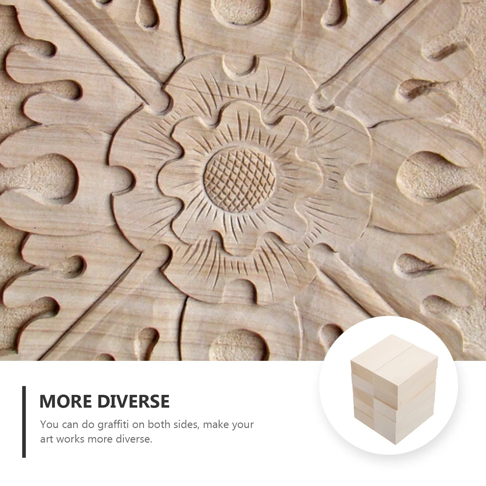

10 Pcs Basswood Carving Blocks Natural Wood Planks for Craft Decoration Handmade ProjectsWooden Blocks Carving Material Wood