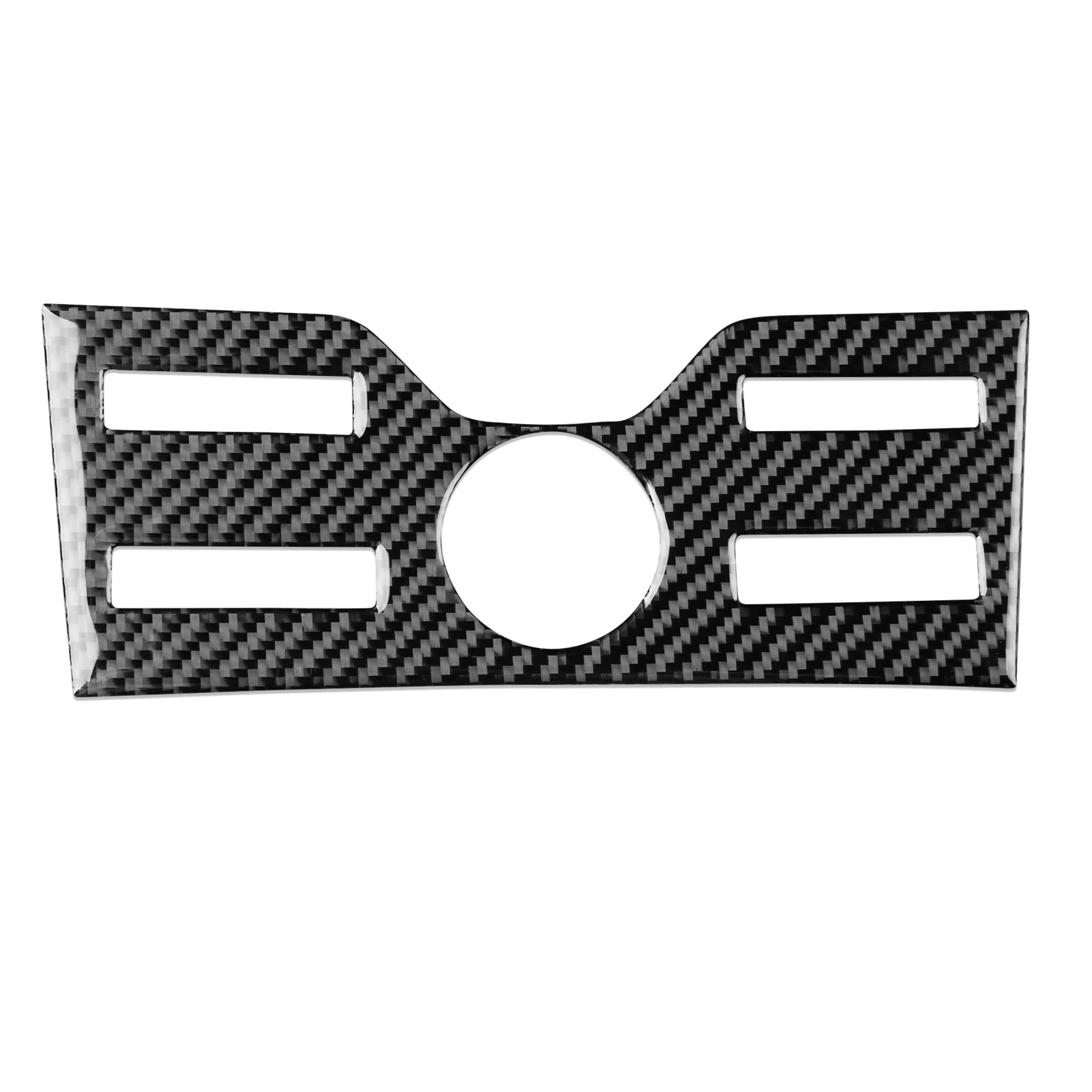 لفورد اكسبلورر 2011-2014 تعديل ألياف الكربون سيارة تكييف الهواء التحكم الحافة الداخلية اكسسوارات ملصق مزخرفة