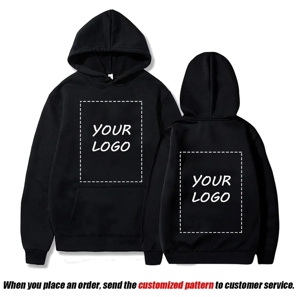 My own design brand logo/image customization for women and men DIY hoodies, casual sweaters, and hats anywhere, new fashion