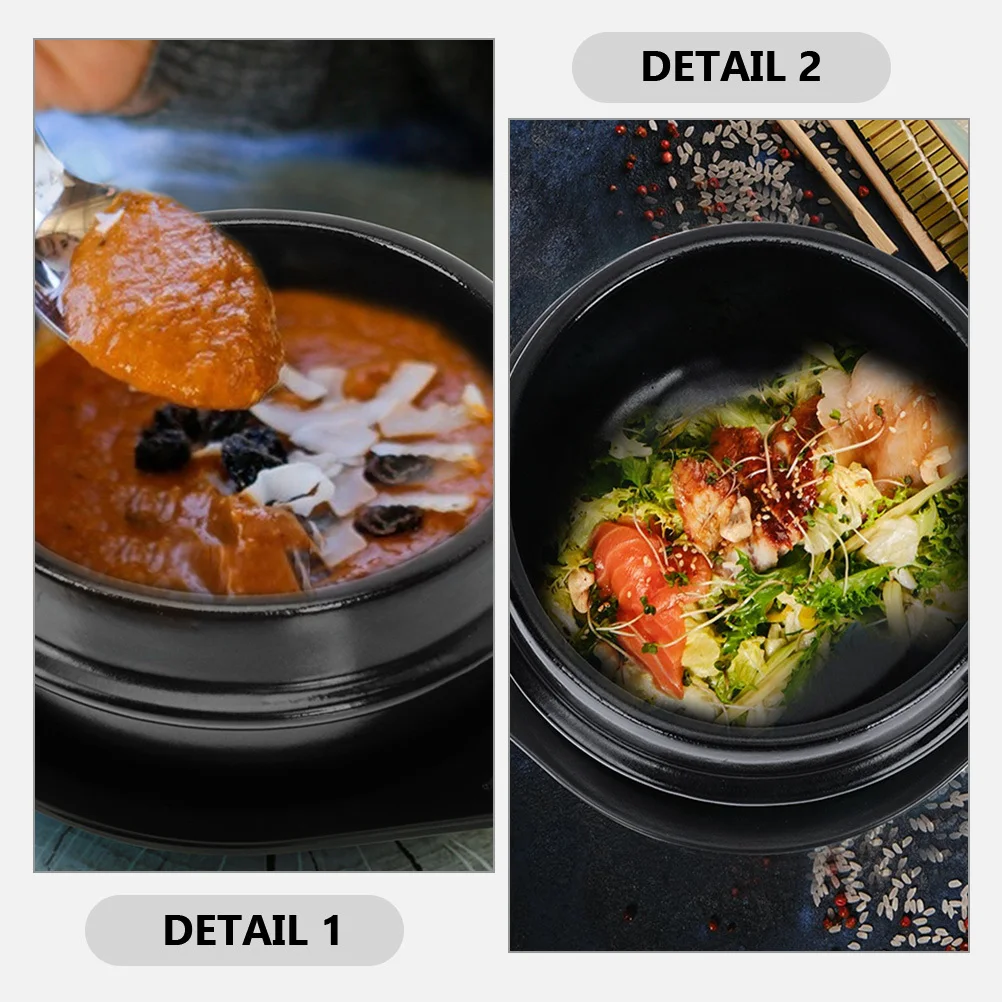 

1Set Ceramic Kitchenware Casserole Pot for Home Cooking Stove Top Ceramic Pot Suitable for Friends Gathering Daily Use