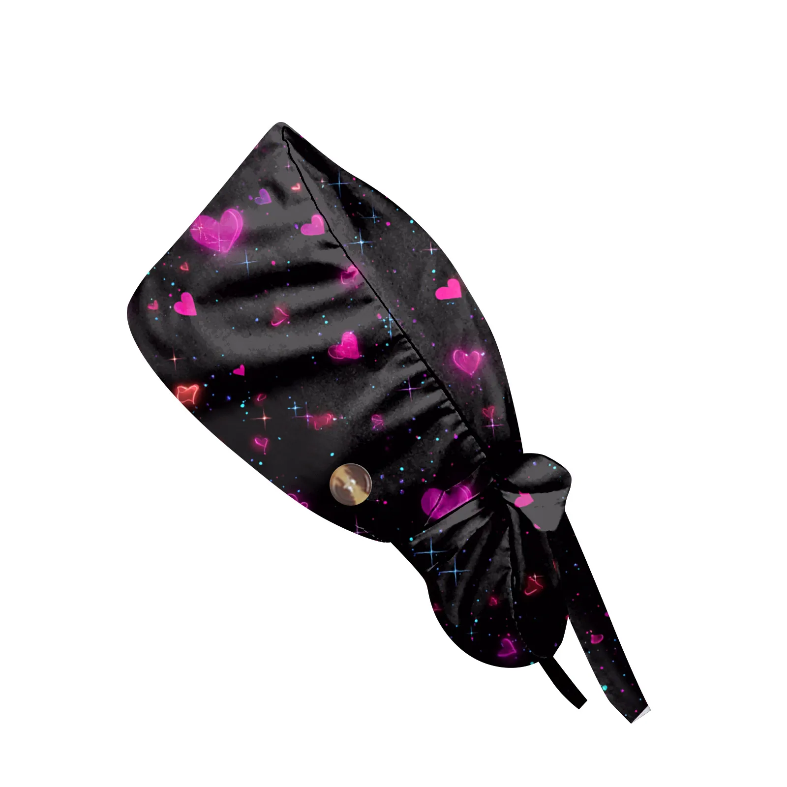 Operation Headgear Hat Nurse Cap Bandanna Printed Valentine's Day Hat Soft Breathable Surgical Cap Headwear Hospital Accessories