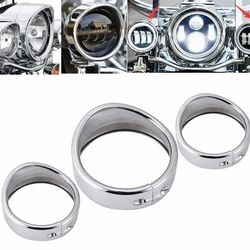 Motorcycle Headlight Trim For Harley Touring Road King Electra Glide Softail FLD/FLH Parts 7