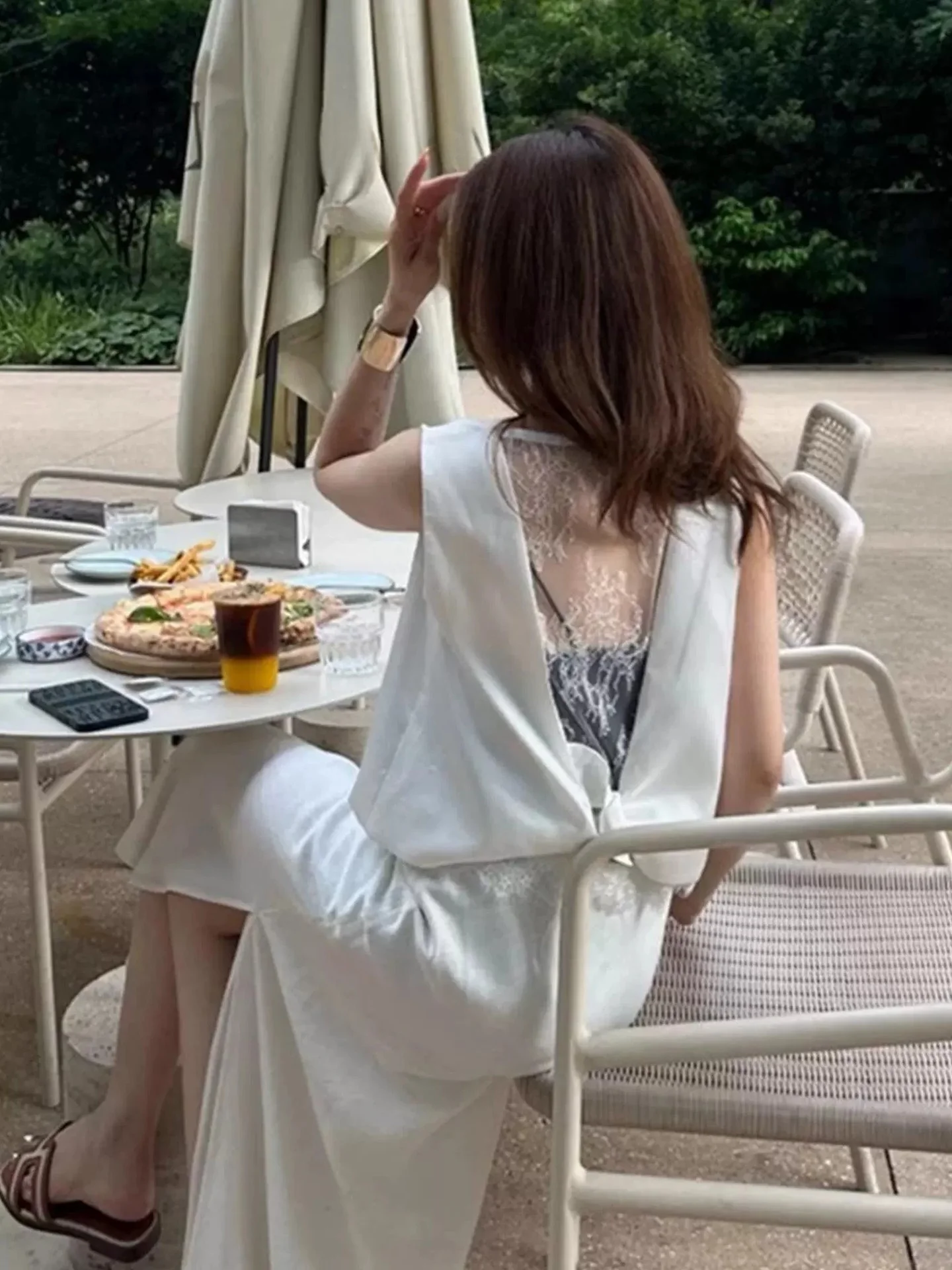 Faionable الدانتيل با لصق تصميم oulder Bared سترة المرأة الصيف تخفيف سليم صالح Svel الأعلى الكورية Sle قطع مستقيمة