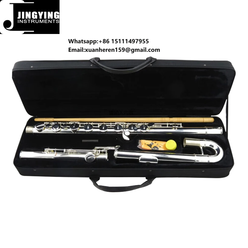 2023 Jingying Music Wood Wind,JYBF-A600 Professional Cupronickel Body Bass Flute