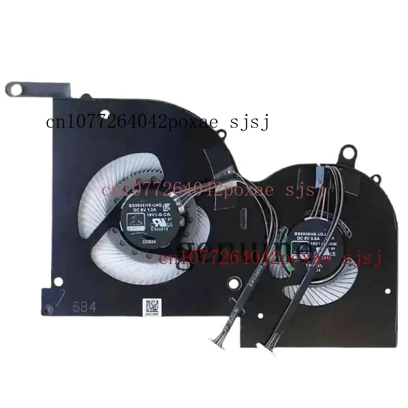 

SJ NEW CPU fan GPU Cooling Fan for GS66 MS-16V1 MS-16V2 WS66 P66 10SD