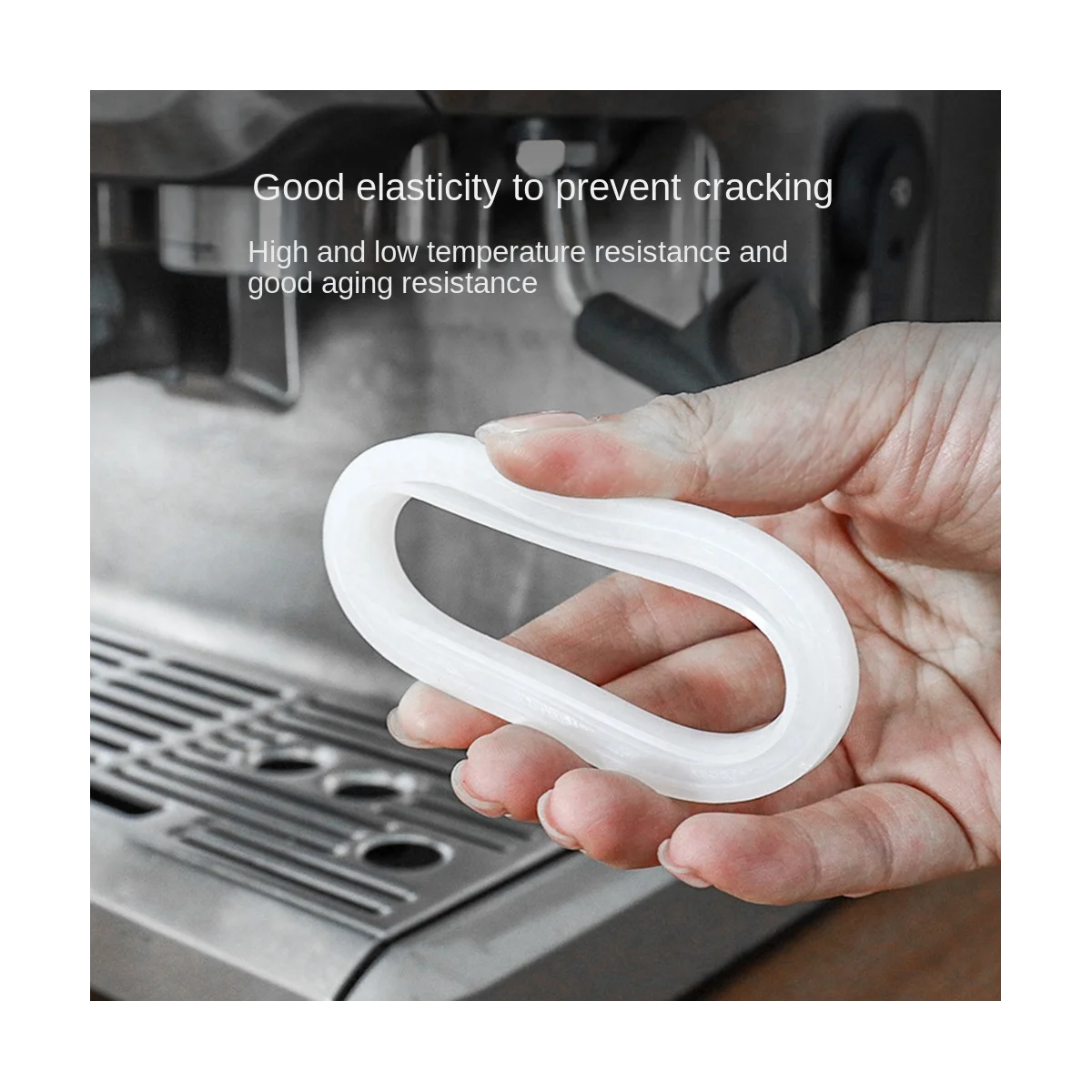 Junta de cabezal de preparación de silicona para cafetera, anillo de sellado, piezas de máquina para cafetera 450/870/878/880