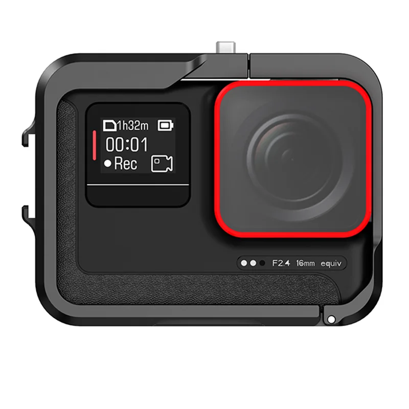 

【Superdeals】Metal Cage For Insta360 Ace Metal Frame Protective Case Camera Replacement Accessories Quick Release Mount