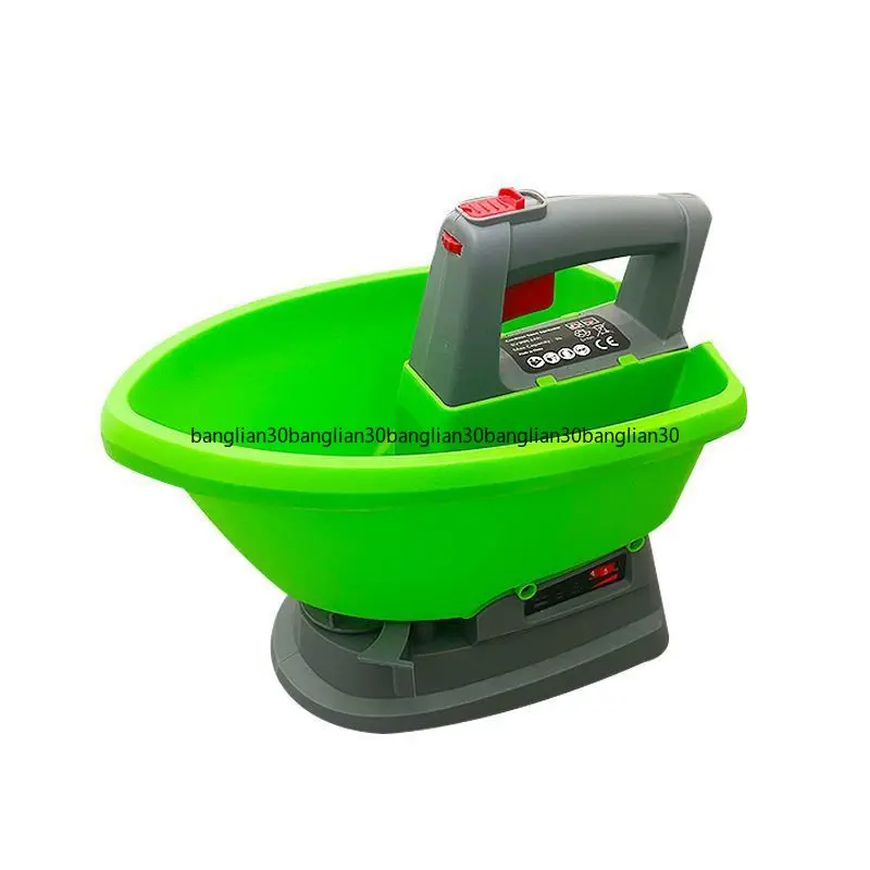 Pequeño esparcidor de soja eléctrico portátil, fertilizante eléctrico agrícola, macetero de verduras y semillas de hierba