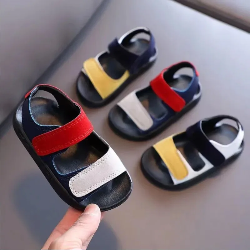 

Child Summer Casual Sandal2026New Simple Child Soft SoledShoe Fashion Girl Anti Slip Beach Shoe Men Women Campus Walking Sandals