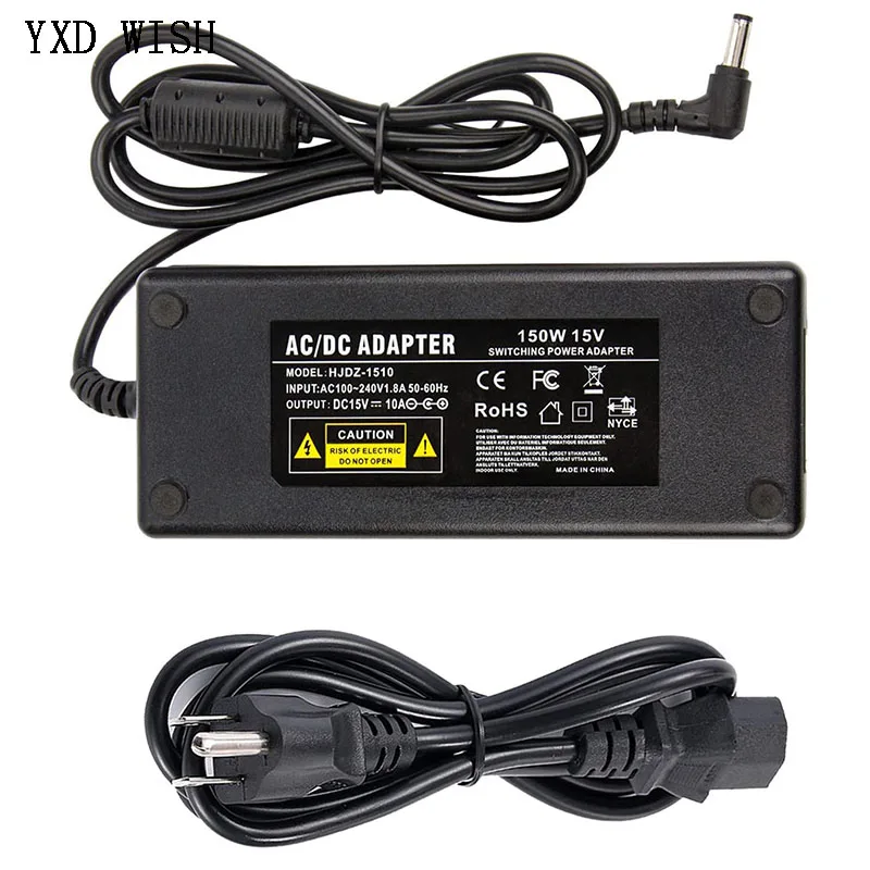 

100pcs AC Adjustable Power Adapter 15V 5A Voltage DC Source For 2835 5050 5730 LED Strip Universal Power Adapter Supply Charger