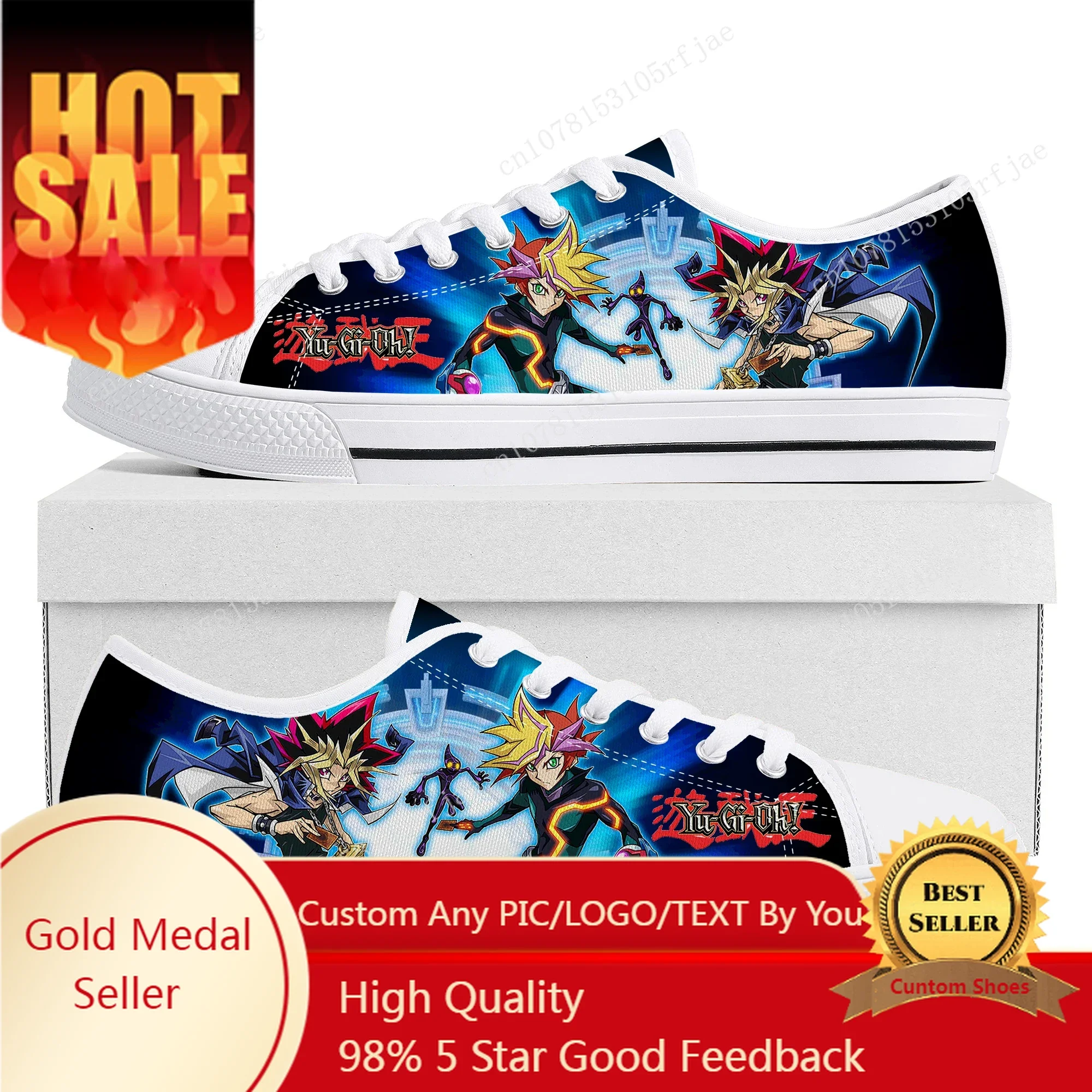

Yu Gi Oh Low Top Sneakers Hot Cartoon Game Womens Mens Teenager Fashion Canvas Sneaker Couple Custom Built Shoes