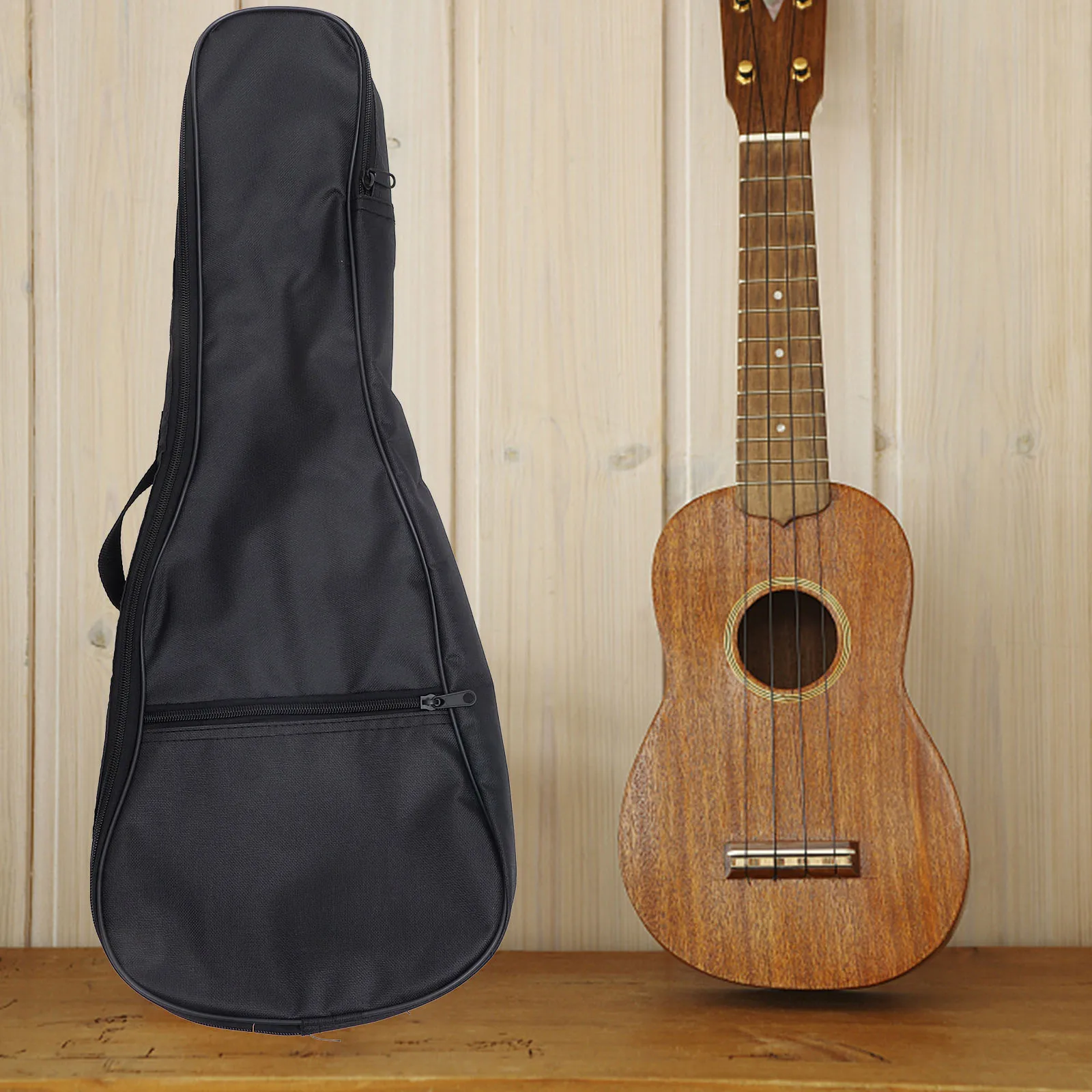 

Thickened Padded Ukulele Bag 23 Inch Black Storage Case for M Guitar Lightweight Portable Musical Instrument Bag