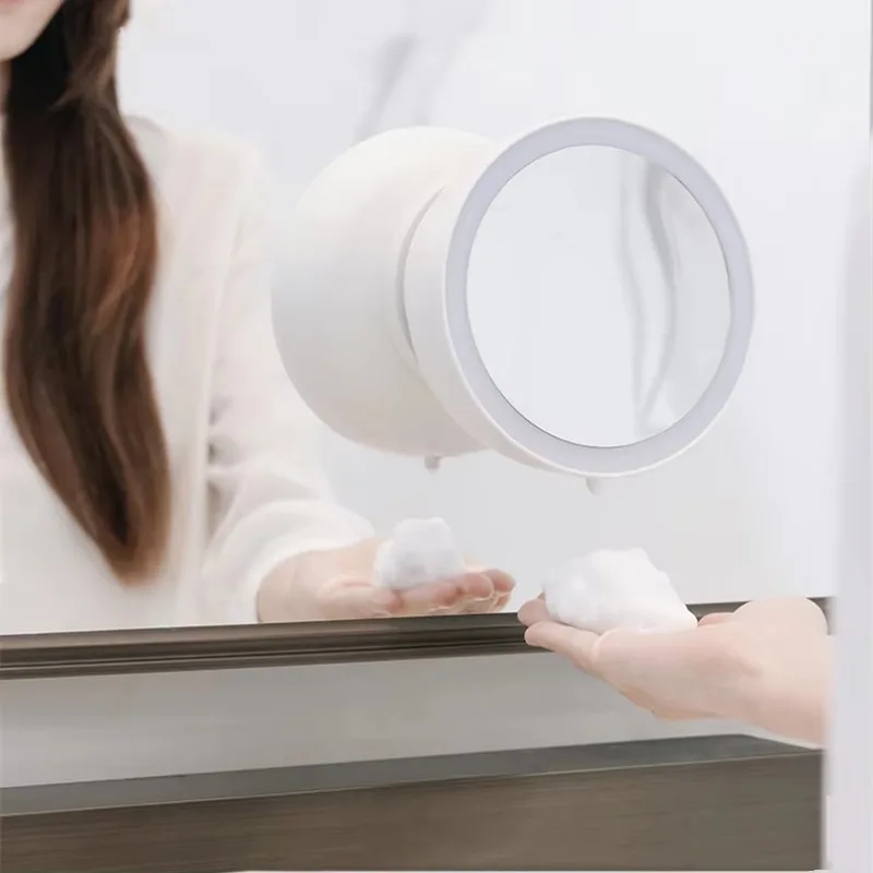 

Автоматический дозатор мыла Hotel Home Beauty Mirror с цифровым дисплеем, 1500 мАч, перезаряжаемый, настенный, для мытья рук