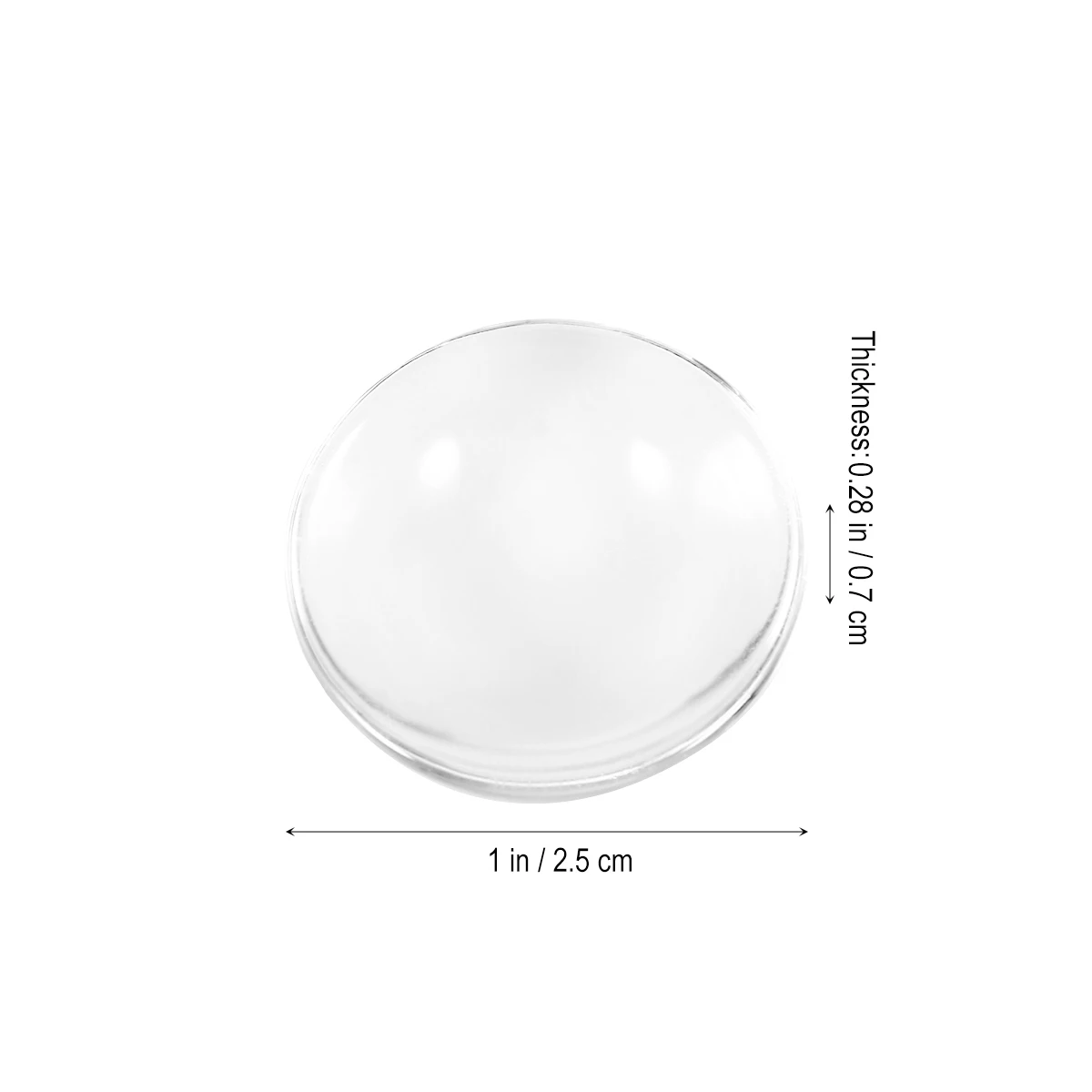 

60 Pcs Glass Cabochons Crystal Clear Cameo Clear Cameo Non Calibrated Jewelry Making Dome Patch For Necklace Craft