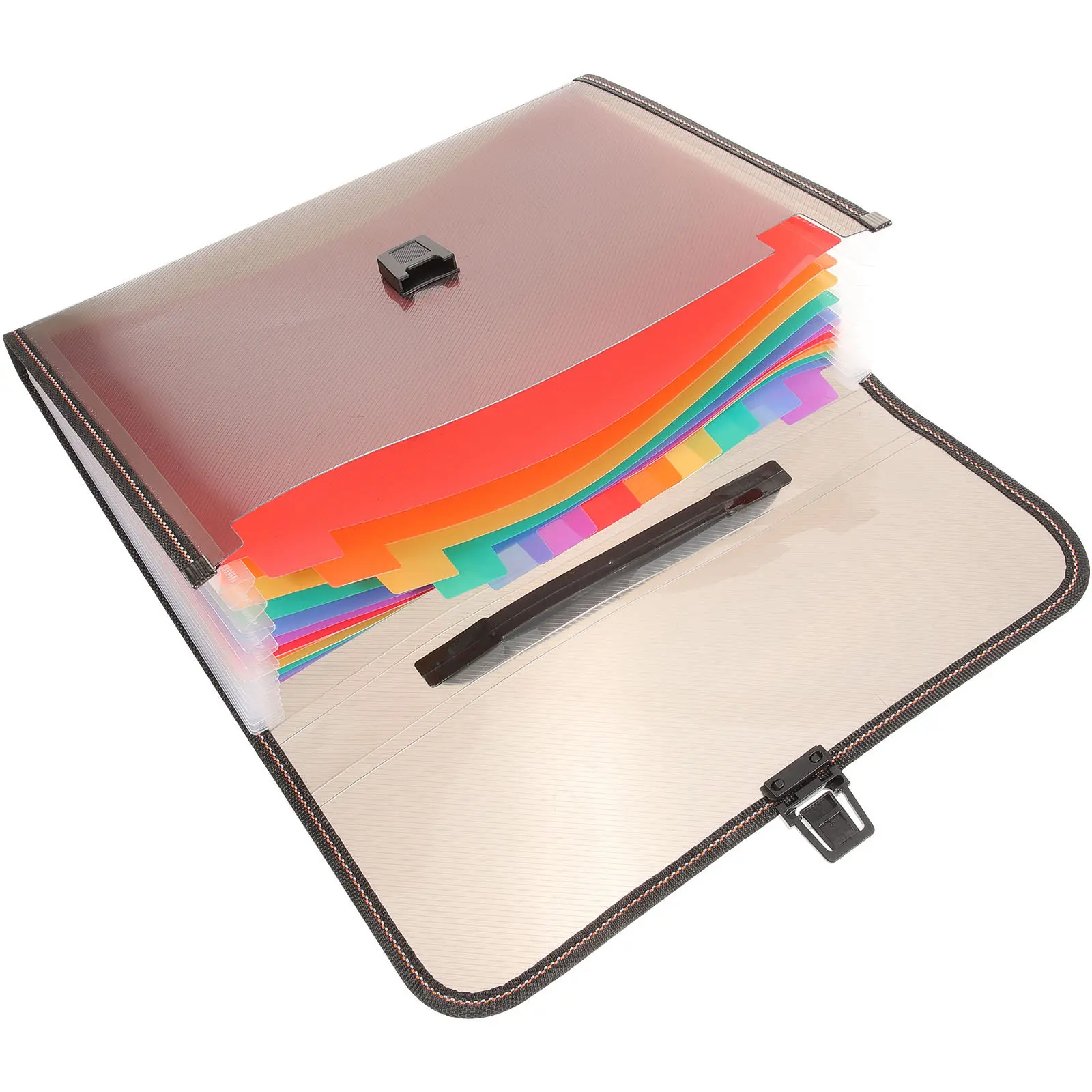 

Document File Folder PP Material Portable Expanding File Organizer Accordion Style Multi Pocket Large Capacity Paper Receipt