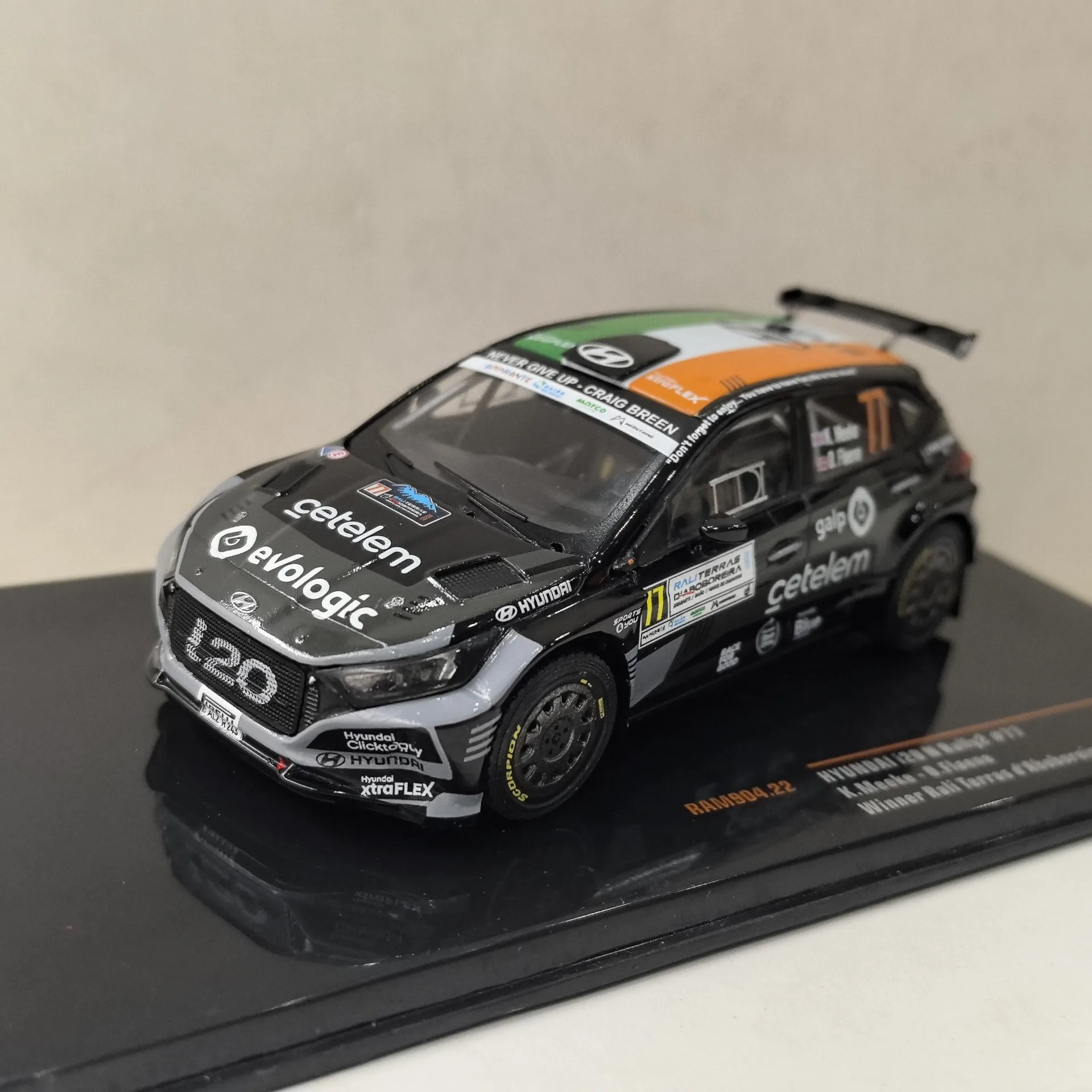 

Diecast IXO 1/43 Scale HYUNDAI I20 N #77 2023 Hyundai Rally Car Alloy Car Model Collectible Toy Gift Souvenir Display Ornament