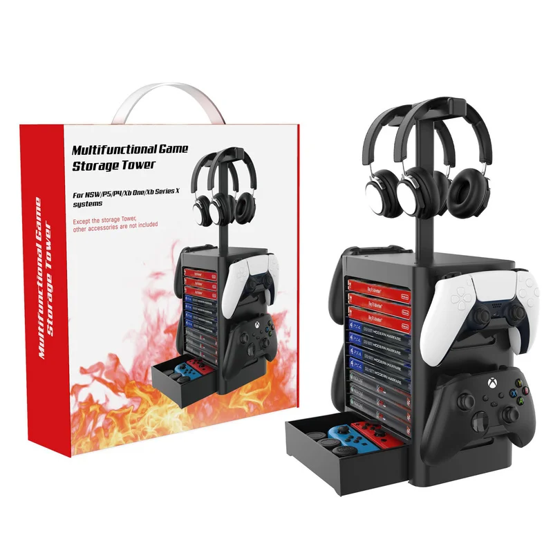 متعددة الوظائف لعبة حامل ل نينتندو سويتش PS5 / PS4 / XBOX سلسلة CD القرص سماعة تخزين الرف حامل دعم قوس جديد