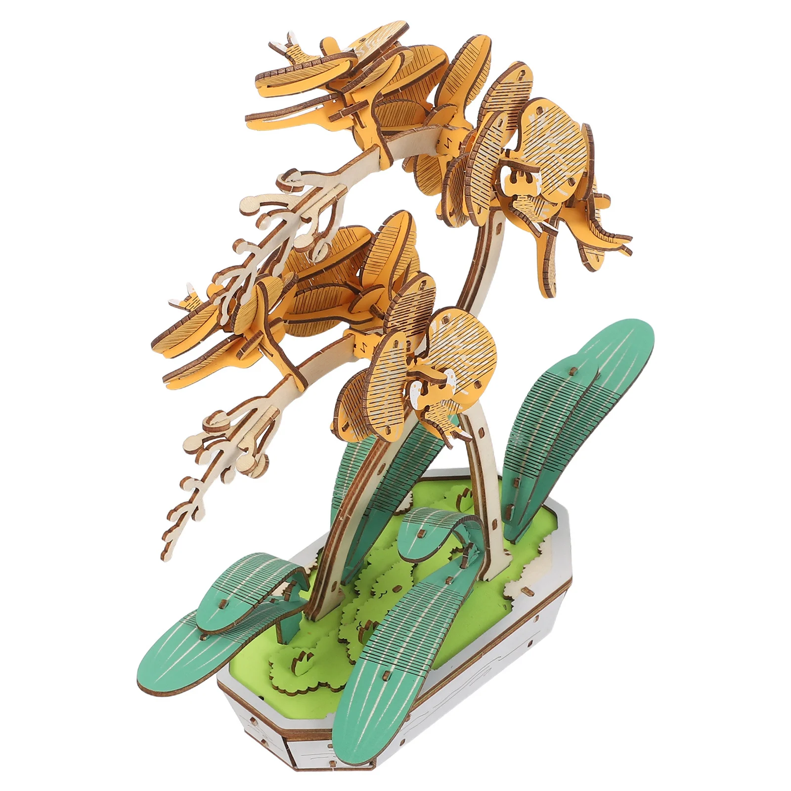 Creative Wooden Puzzle Friendly DIY Craft Set Unique Floral Arrangement Gift Idea for Home and Office Decor