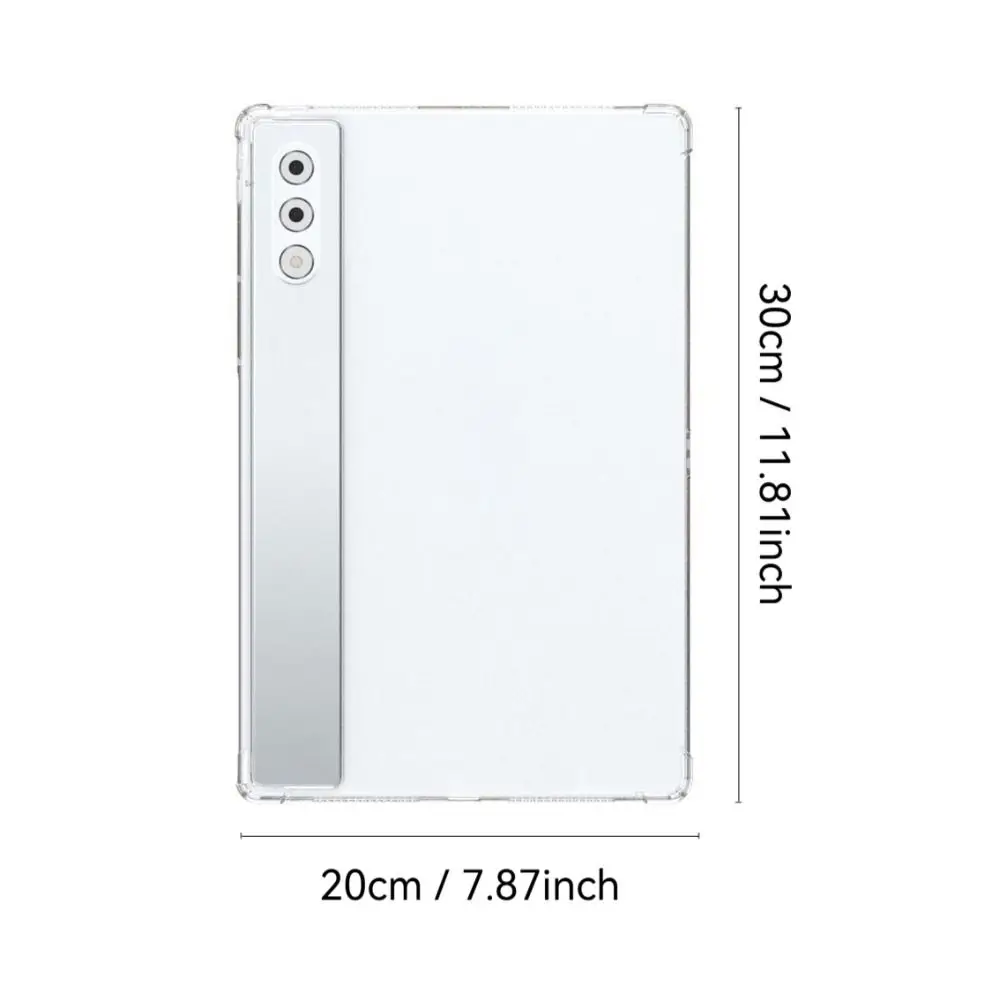 Transparent Tablet Case with 4 Airbags TPU Back Cover Soft Shockproof Protective Shell for Lenovo Xiaoxin YOGA Pad Pro 12.7 inch