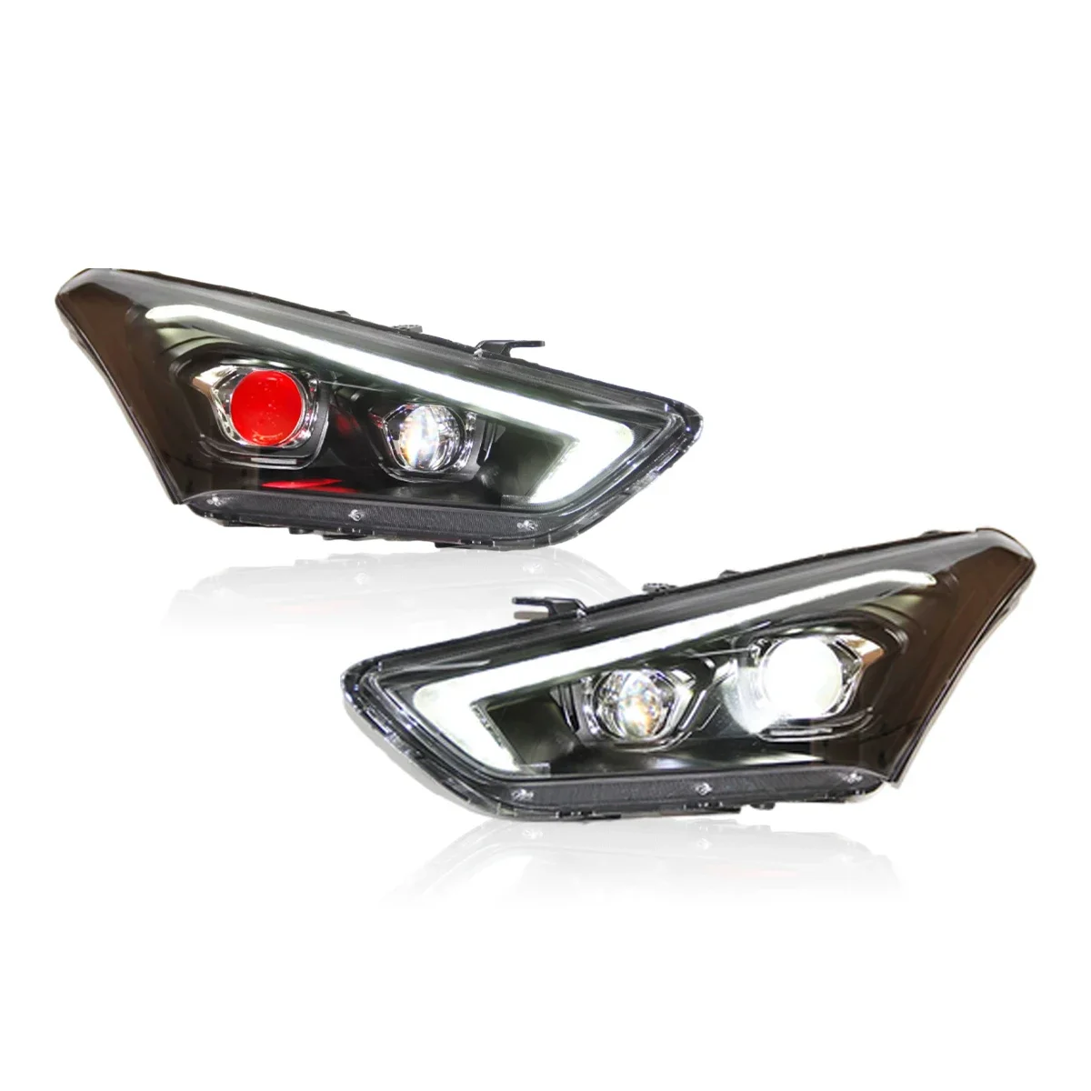 TYPT 자동차 헤드라이트, 현대 미스트라 2017-2019 LED 자동차 램프, 주간 주행등, 자동차 액세서리, 플러그 앤 플레이