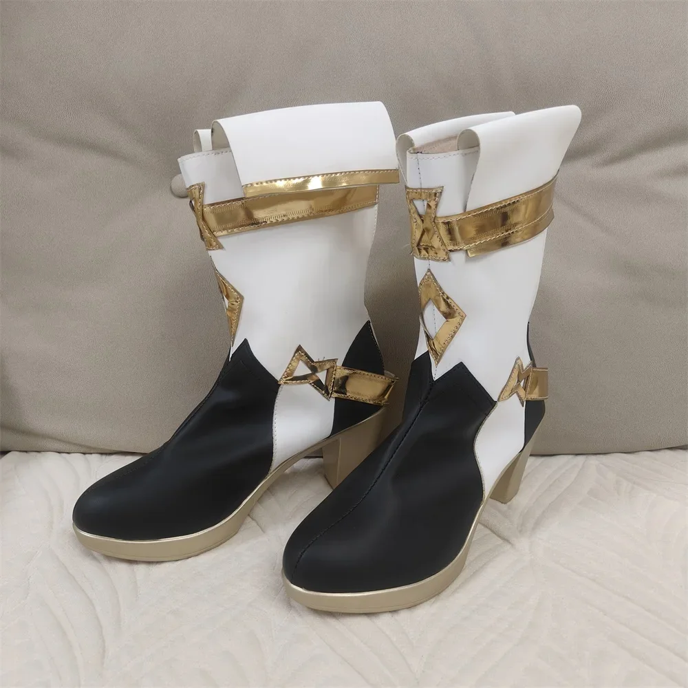 CosplayGame Genshin Sethos تأثيري أحذية تأثير Sethos تأثيري حلي ملحق الدعائم بولي Leather الجلود Sethos تأثيري لعب الأدوار Sh