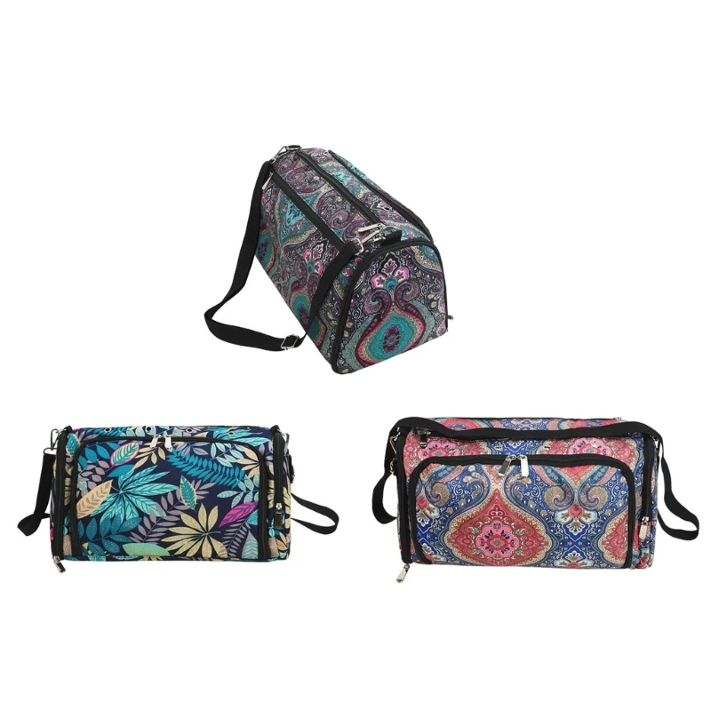 

Стильная сумка-органайзер для трикотажной пряжи, идеально подходящая для аккуратного хранения инструментов для рукоделия