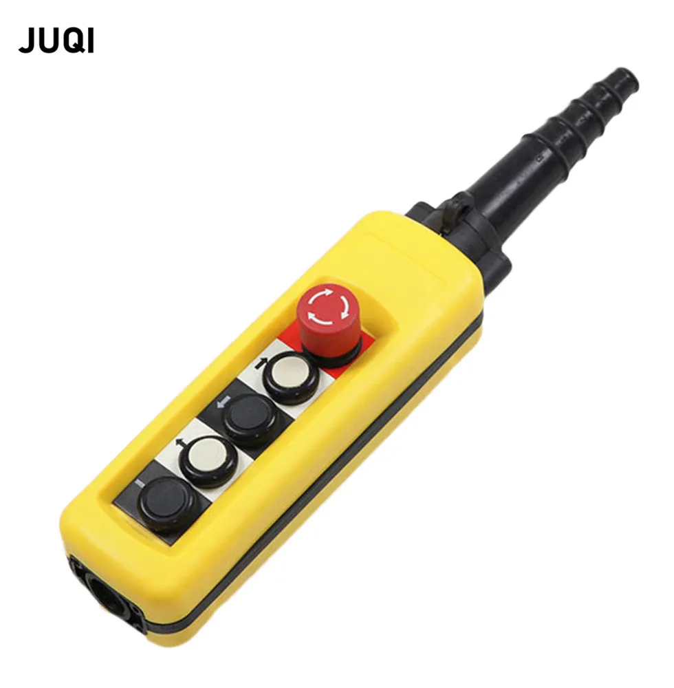 

XAC-A4713 Непромокаемая кнопка крана, переключатель управления, электрическая таль для подъемника вверх вниз, левая и правая аварийная остановка, желтый