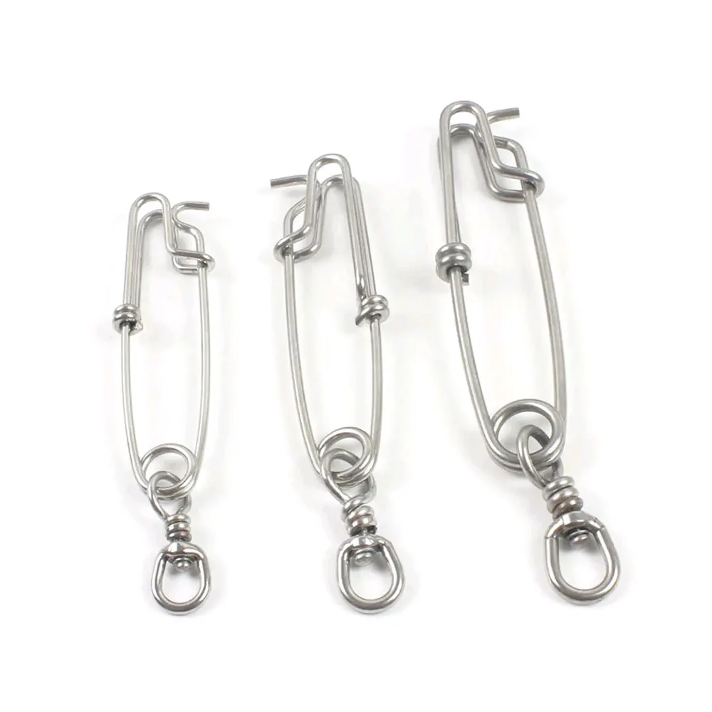 

6/10/16/20 шт., зажим для ловли тунца из нержавеющей стали, защелка с вертлюгом для подводной охоты, длинная леска, автоматический крючок, разъем для рыбалки