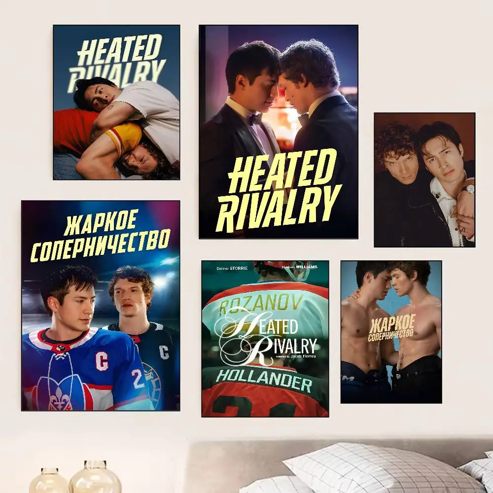 TV Series H-Heated Rivalry Classic Poster Self-adhesive Art Room Entrance Restaurant Wall Decor Art Painting