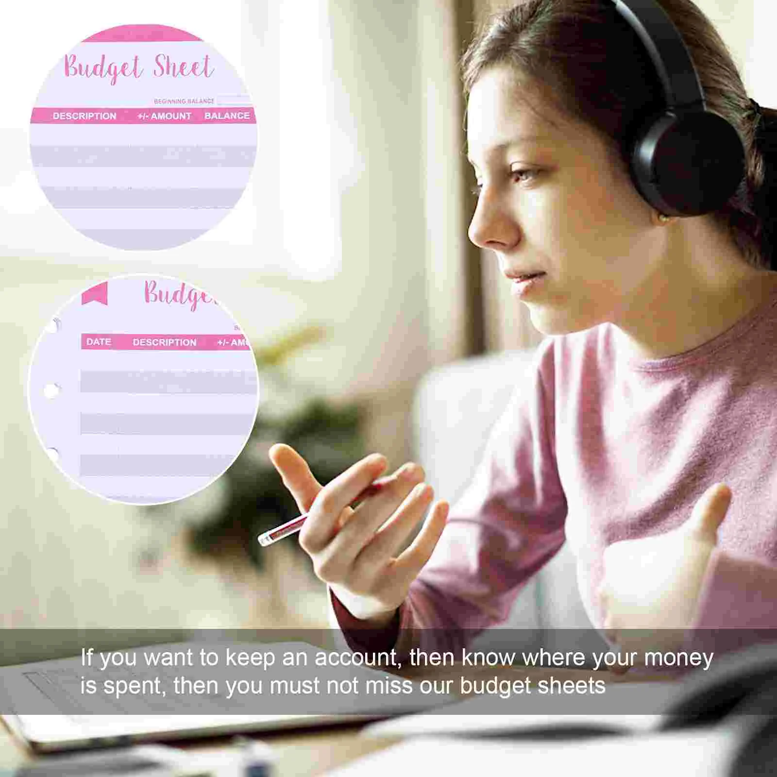 Planilha para Budget Planner, Money Saving Binder, Expense Card, Rastreamento, Escritório