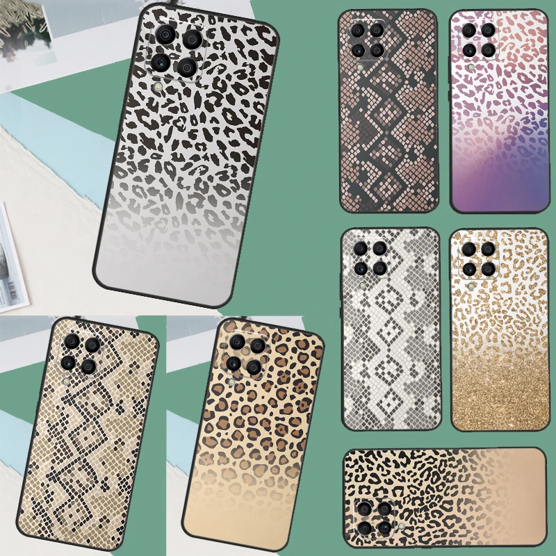 Animal Print Ombre Tiger Snake Case For Samsung Galaxy M14 M34 M54 M13 M23 M33 M53 M52 M32 M12 M51 M31 M30s M31s M20 Coque