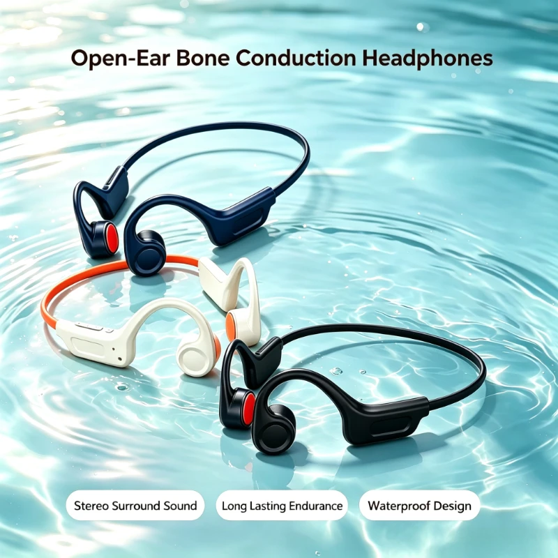 Open Ear Air Conduction Headphones - 2026 New OWS Bone Conduction Open