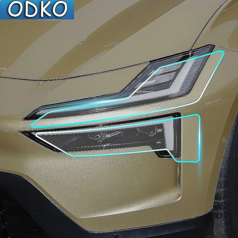 For Polestar 4 2024 2025 Headlight A B Pillars Anti-Scratch Protective TPU Car Sticker Paint Protection Film PPF Transparent