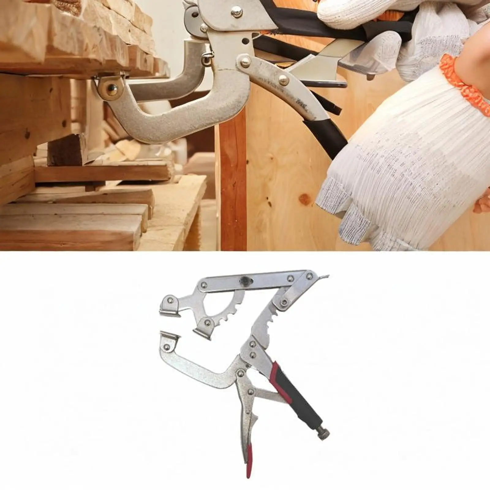 C Clamp Locking Pliers Welding Clamp Metal Clamping Vise for Woodworking