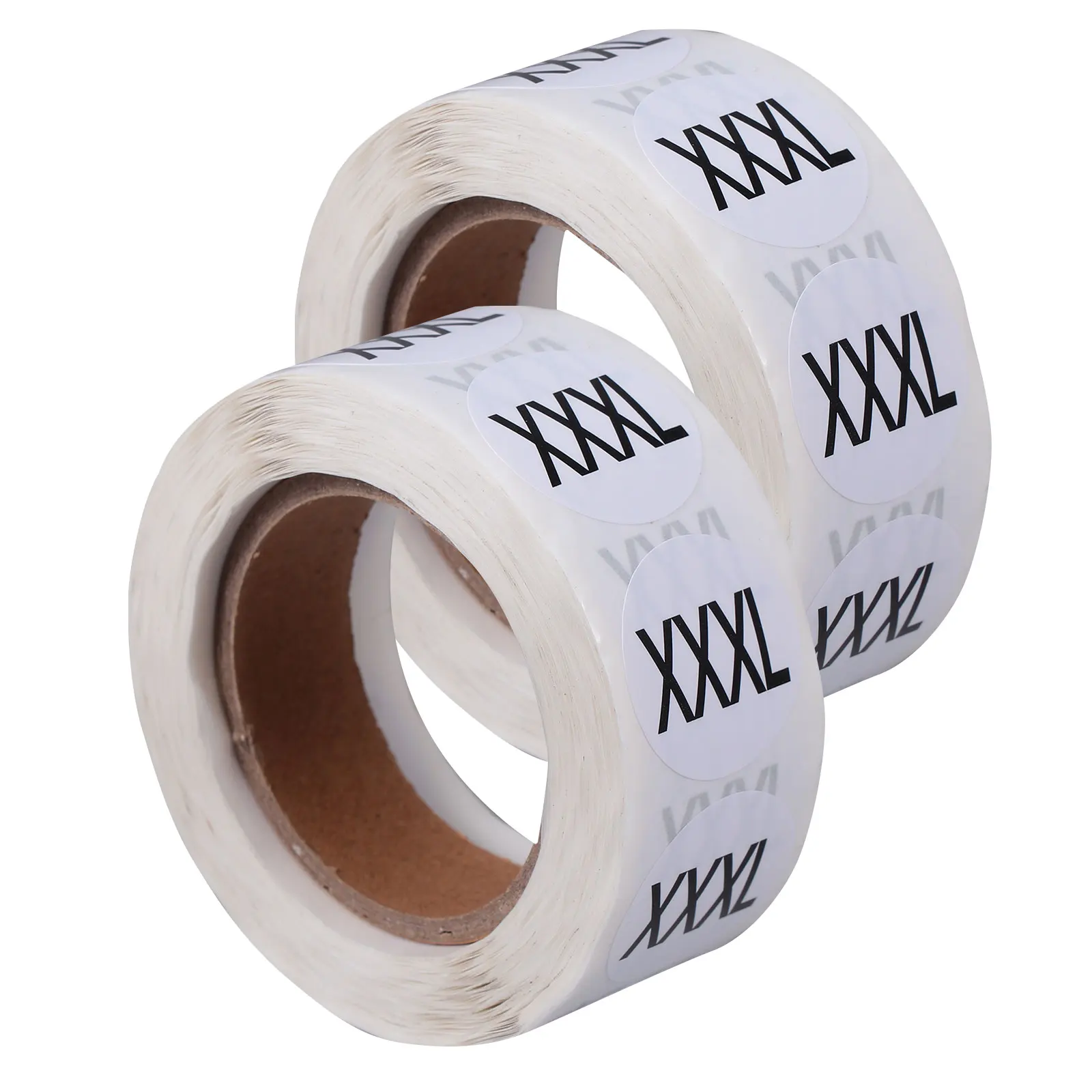 

2 Roll Size Sticker Color Permanent Clothing Label Round Multi-functional Premium The Circle