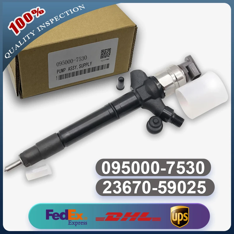 

095000-7530 23670-51020 23670-59025 23670-59035 Common Rail Injector for Toyota Land Cruiser 200 4.5 D V8 1VD-FTV Engine