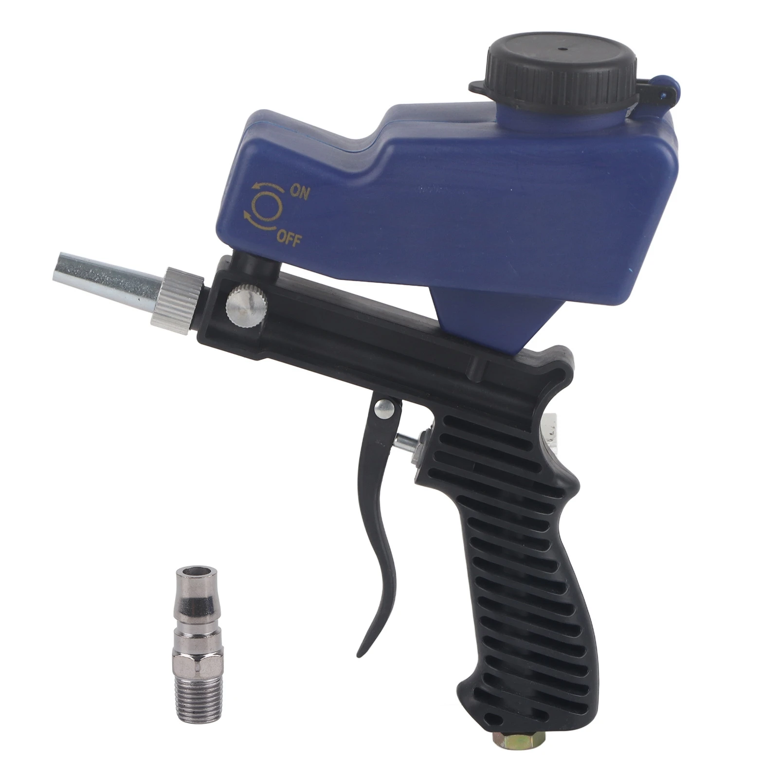 

Sand Gravity Feed Sandblasting Sand Spray Handheld Tool 70‑150 PSI 6000RPM Gravity