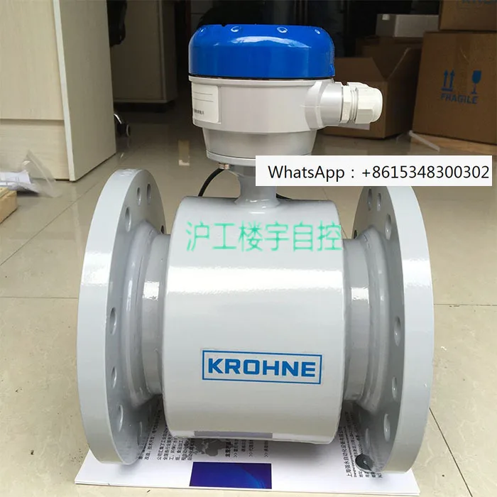 KROHNE Cologne Electromagnetic Flowmeter OPTIFLUX2100W Rubber Lining 316L Electrode Split Type DN80