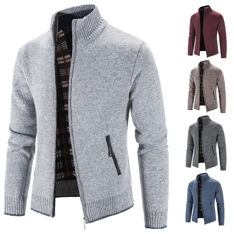 

Loose Knitted Men's Sweater Coat Casual Winter Outerwear Comfortable Breathable Male Model Knitwear Fashionable Open Cardigan