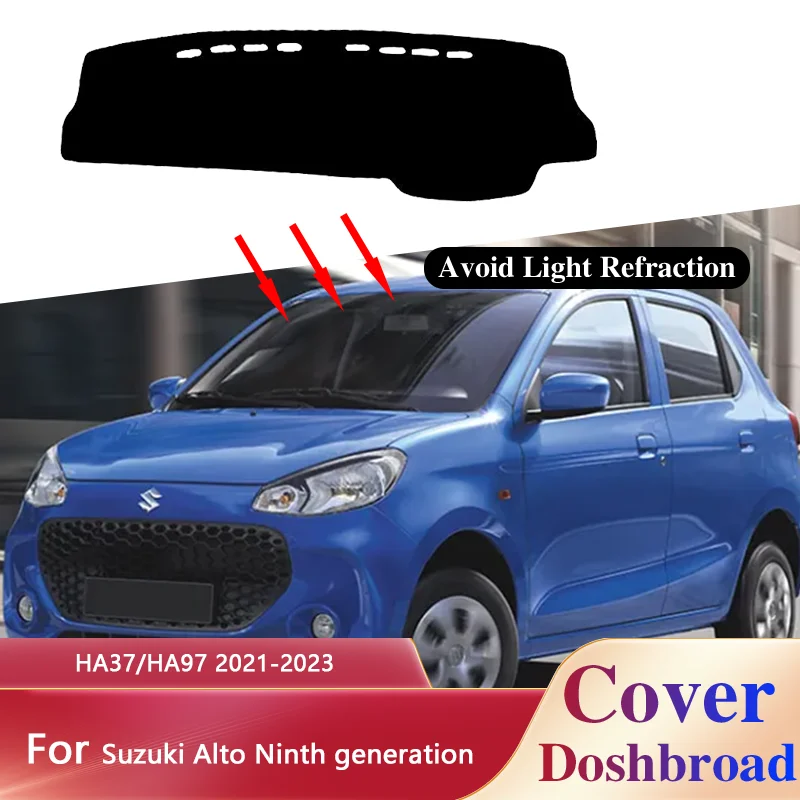 Dashboard Carpet Dashmat for Suzuki Alto Ninth generation HA37/HA97  Liner Sunshade Anti-dirty Anti-sun Sticker Pad Accessories.