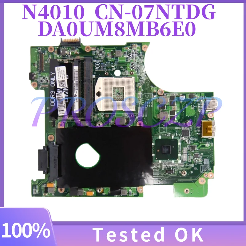 Placa-mãe Original CN-07NTDG 07NTDG 7NTDG DA0UM8MB6E0 para Notebook DELL Inspiron N4010 HM57 DDR3 100% Testada Perfeita