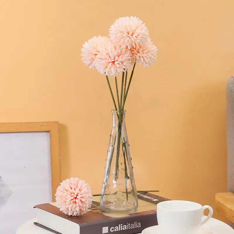20 Stück Künstliche Blumen aus Seide, Löwenzahn, Hortensie, Dekoration für Zuhause, Tisch, Hochzeit, Brautstrauß, Festival, Garten, Zubehör – Detail 3