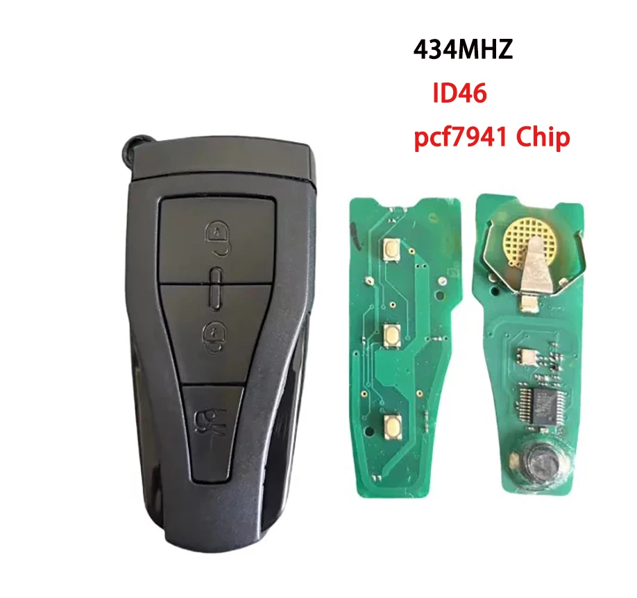 

Remote Smart Car Key 434MHZ For MG Morris Garages MG6 MG550 Roewe 550 E550 With ID46 PCF7941 Chip FOB 3Buttons
