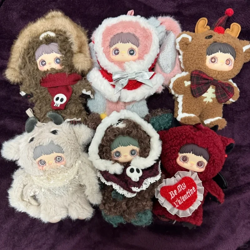 

Maymei Authentic Winter Weirdness Blind Box Plush Dolls Figure Cute Collectible Backpack Charms Christmas Holiday Gifts Girls