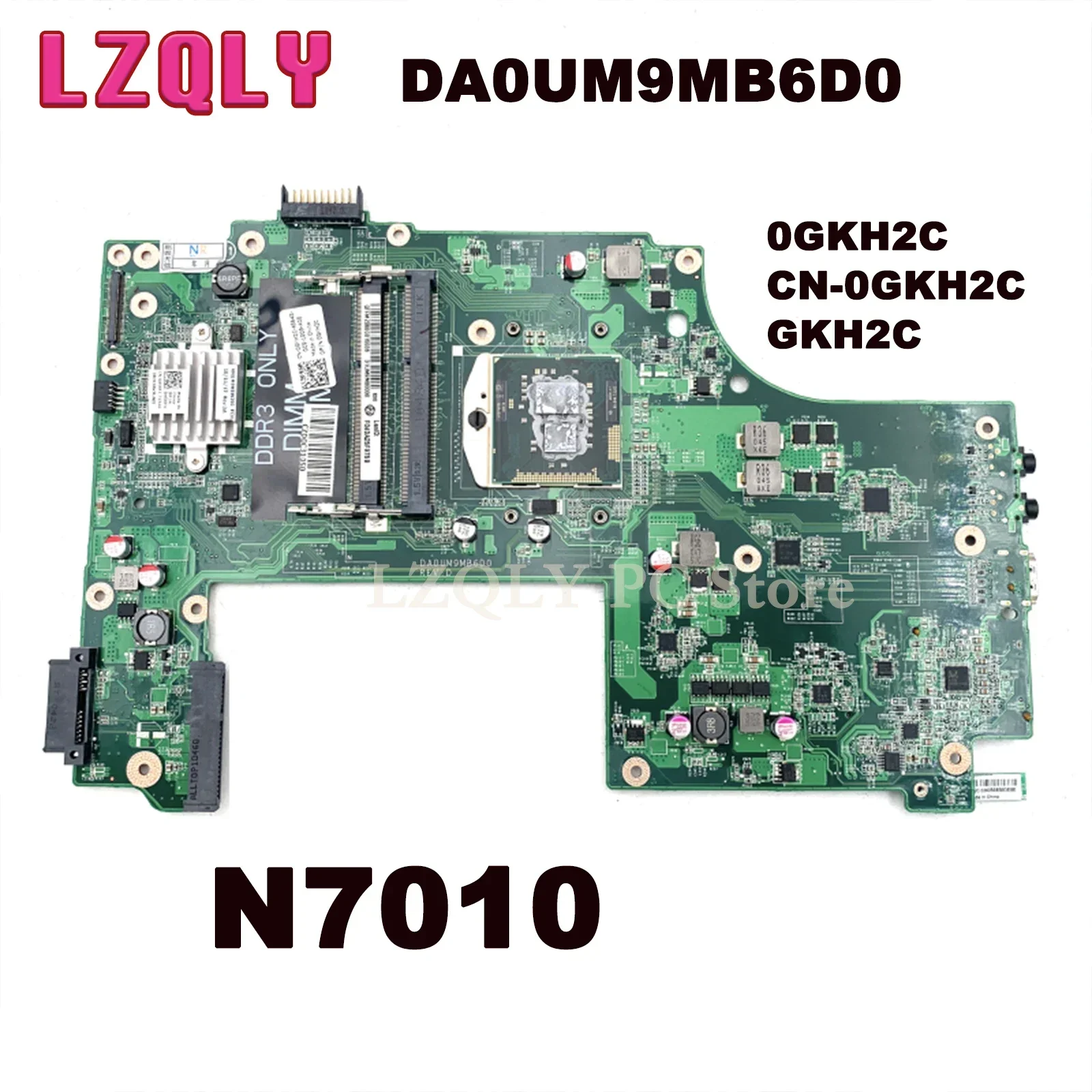 

LZQLY For Dell Inspiron N7010 HM57 0GKH2C CN-0GKH2C GKH2C DA0UM9MB6D0 Laptop Motherboard UMA DDR3 Free CPU MAIN BOARD