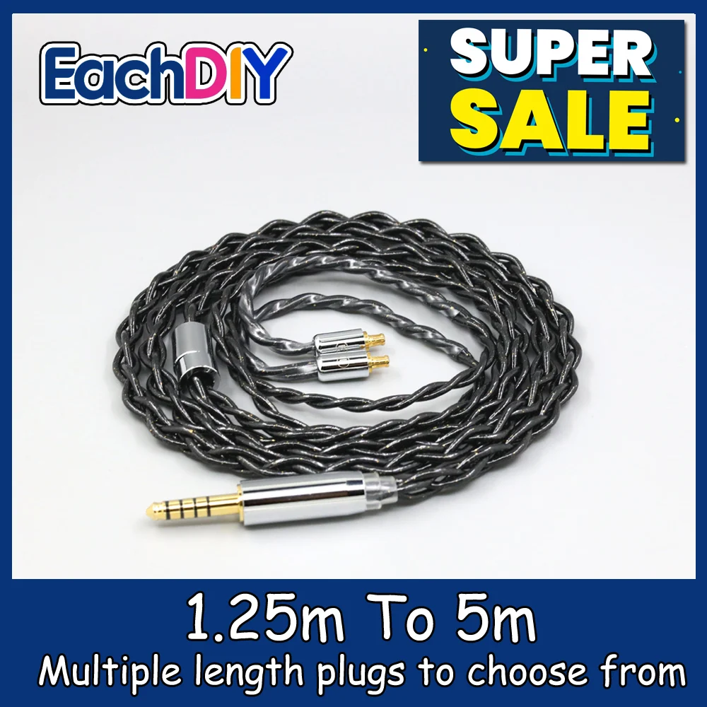 

99% Pure Silver Palladium Graphene Floating Gold Cable For Audio Technica ATH-CKR100 CKR90 CKS1100 CKR100IS CKS1100I 8359