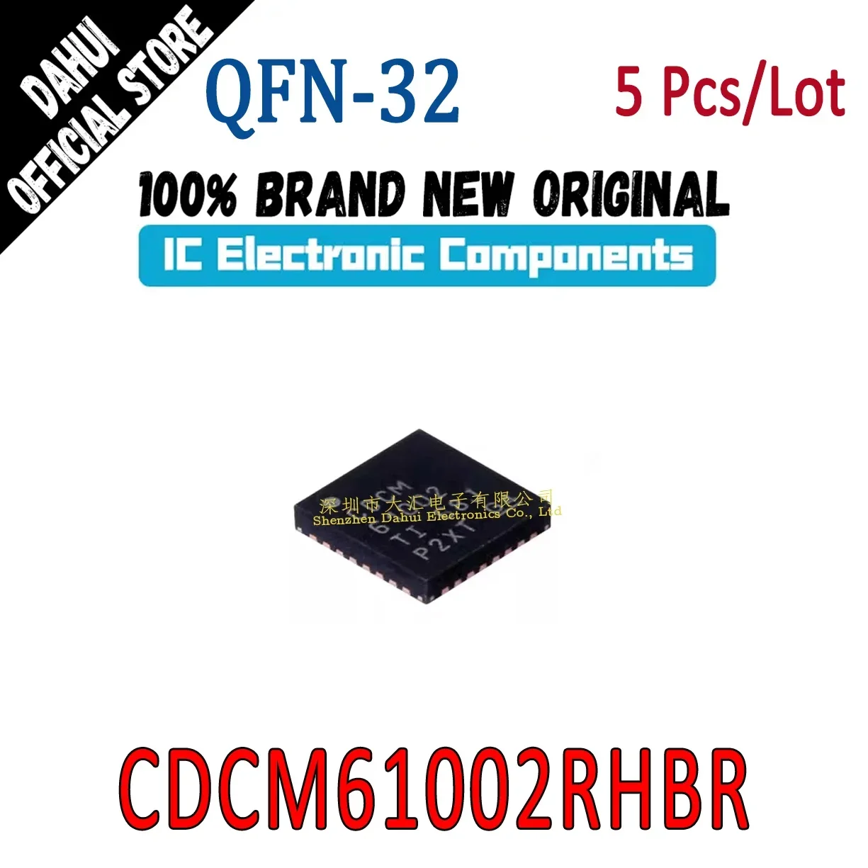 

5Pcs CDCM61002RHBR Screen printing CDCM61002 IC Chip VQFN-32 Brand New Original In Stock