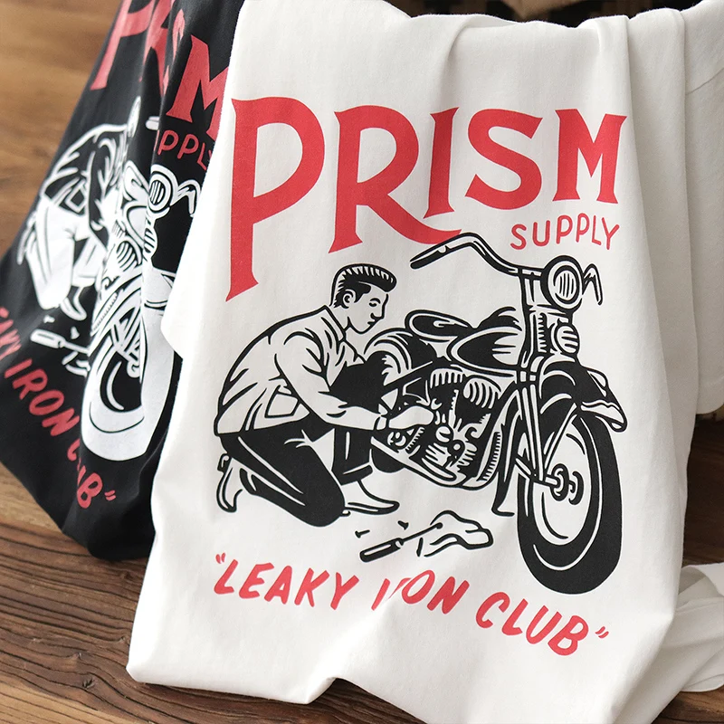 

American High Street Short Sleeved T-shirt Men's Summer 2025 New Trendy Brand Personalized Printed T-shirt Round Neck Top