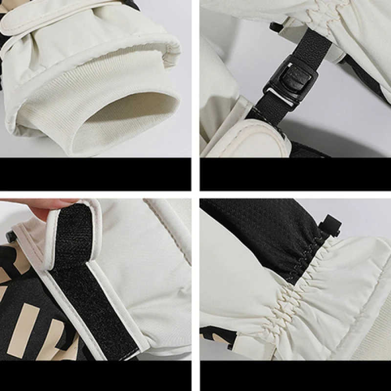 Guantes de esquí para Snowboard Unisex, resistentes al agua, para pantalla táctil, cálidos guantes deportivos para motocicleta, ciclismo, guantes cálidos de lana para nieve