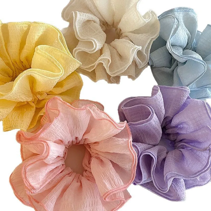 2025 المتضخم لطيف الأرجواني الأمعاء الغليظة الشعر حبل الأنوثة منخفضة ذيل حصان التعادل الشعر حبل الدهون الأمعاء رئيس زهرة رئيس حبل #5